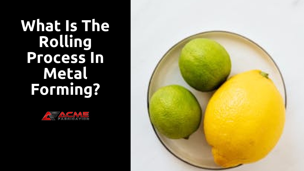 What is the rolling process in metal forming?